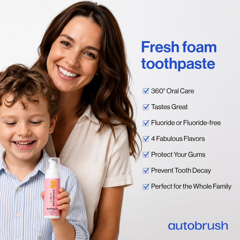 autobrush pasta aplicada en cepillo en U mostrando compatibilidad y cobertura