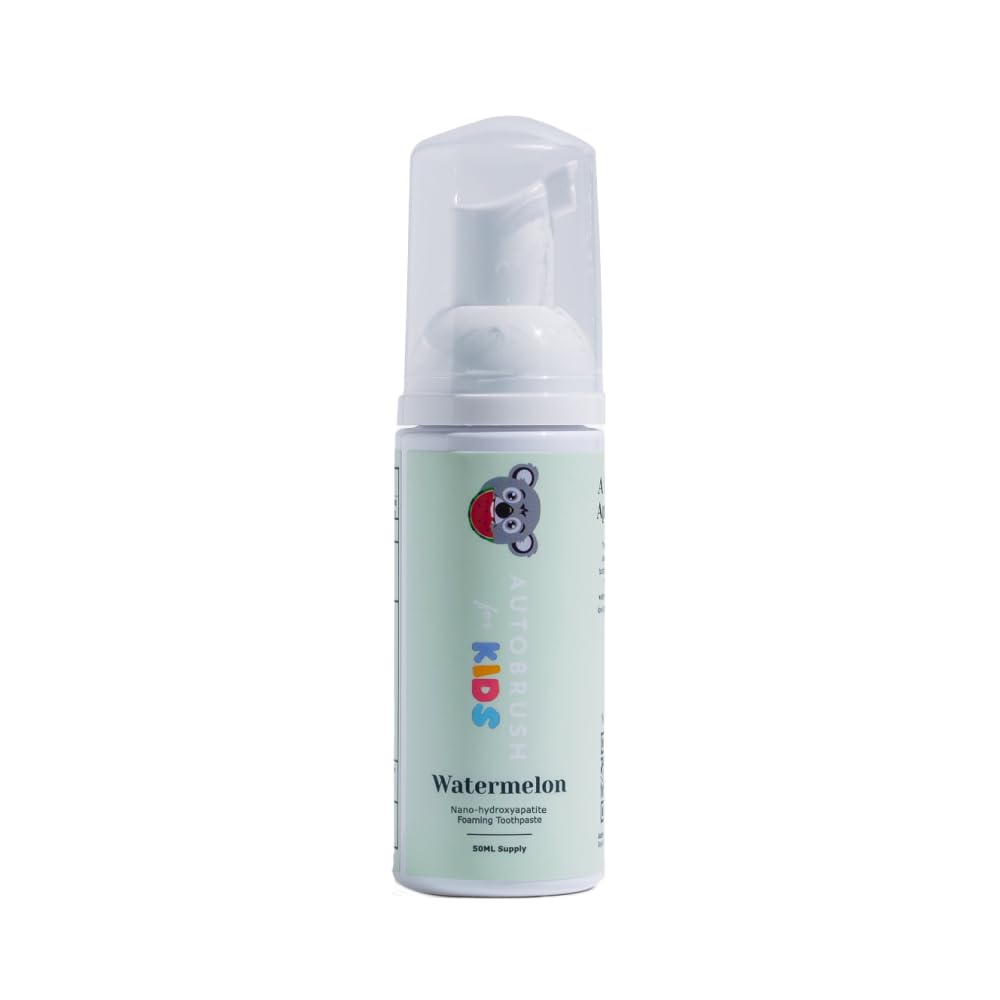 autobrush empaque frontal mostrando sabor sandía y uso infantil
