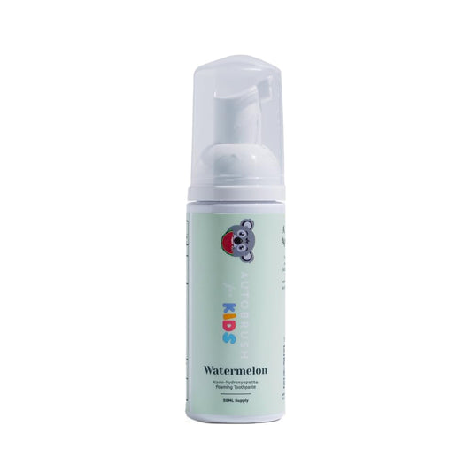 autobrush empaque frontal mostrando sabor sandía y uso infantil