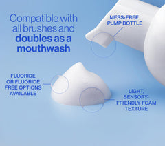 autobrush textura espumante en primer plano que facilita cobertura rápida