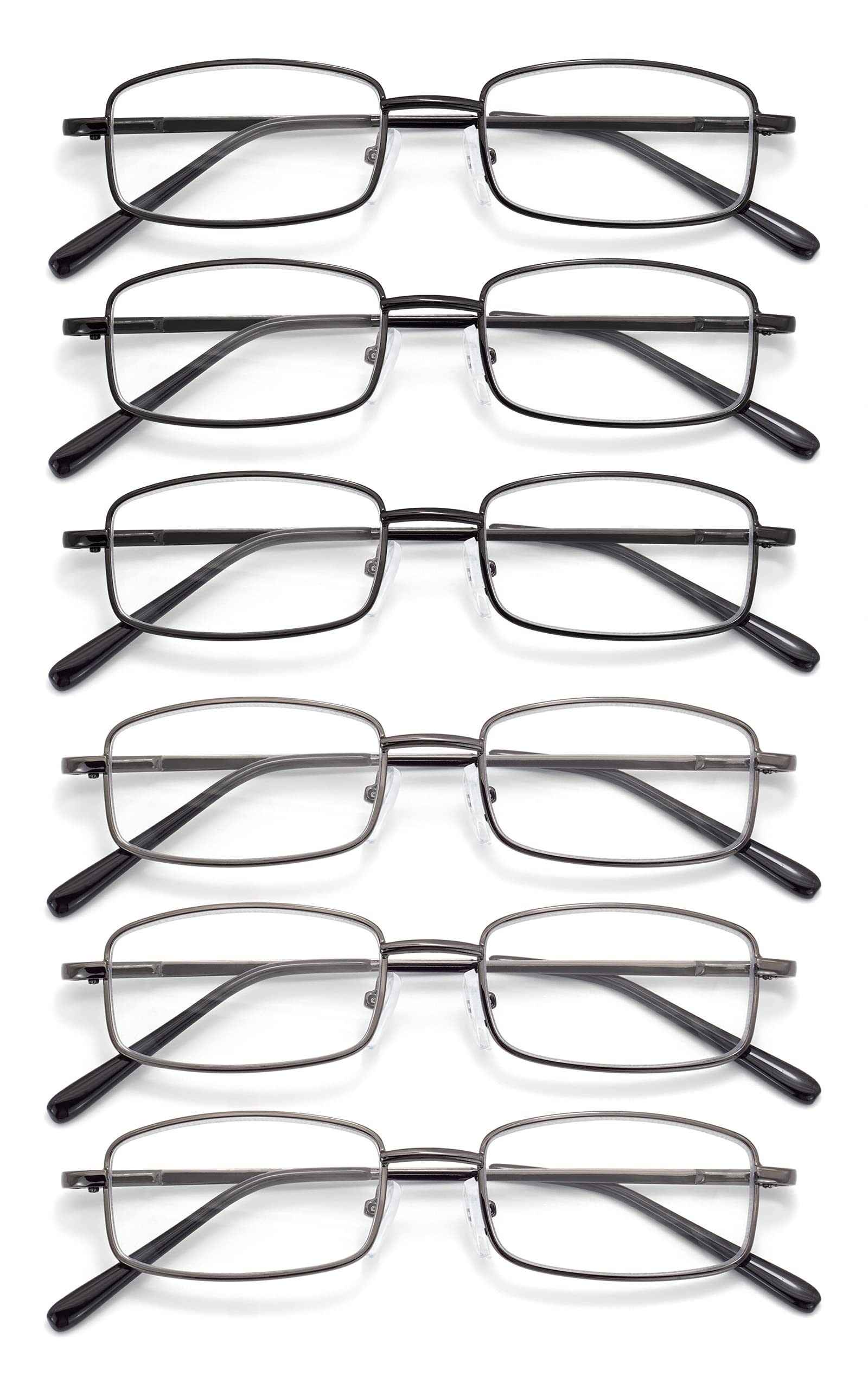 Autojouls pack de seis gafas frontales que muestra colores y diseño, ideal para variedad