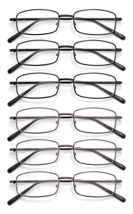 Autojouls pack de seis gafas frontales que muestra colores y diseño, ideal para variedad