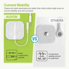AUVON conjunto de accesorios incluidos que simplifican el inicio de sesiones TENS domésticas