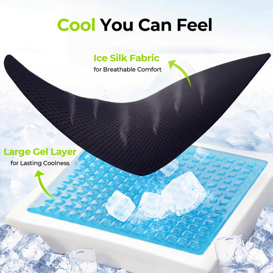 AUVON primer plano de la capa de gel que disipa calor, sensación fresca