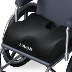 AUVON vista frontal del cojín mostrando forma ergonómica y apoyo