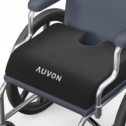 AUVON cojín frontal mostrando forma ergonómica y cobertura XL para confort