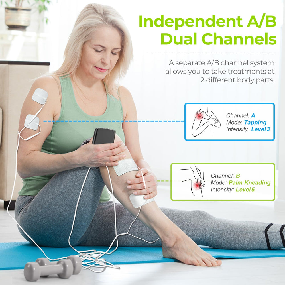 AUVON electrodos 2x2 y 2x4 con adhesión reutilizable para comodidad