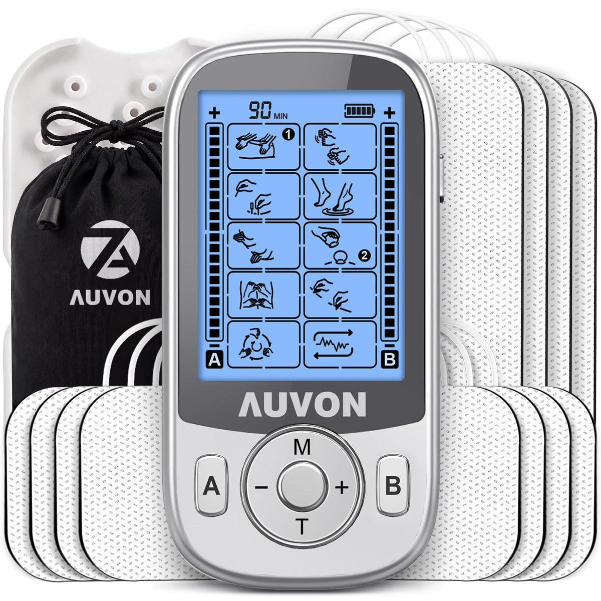 AUVON vista frontal del dispositivo con diseño compacto y facilidad de uso