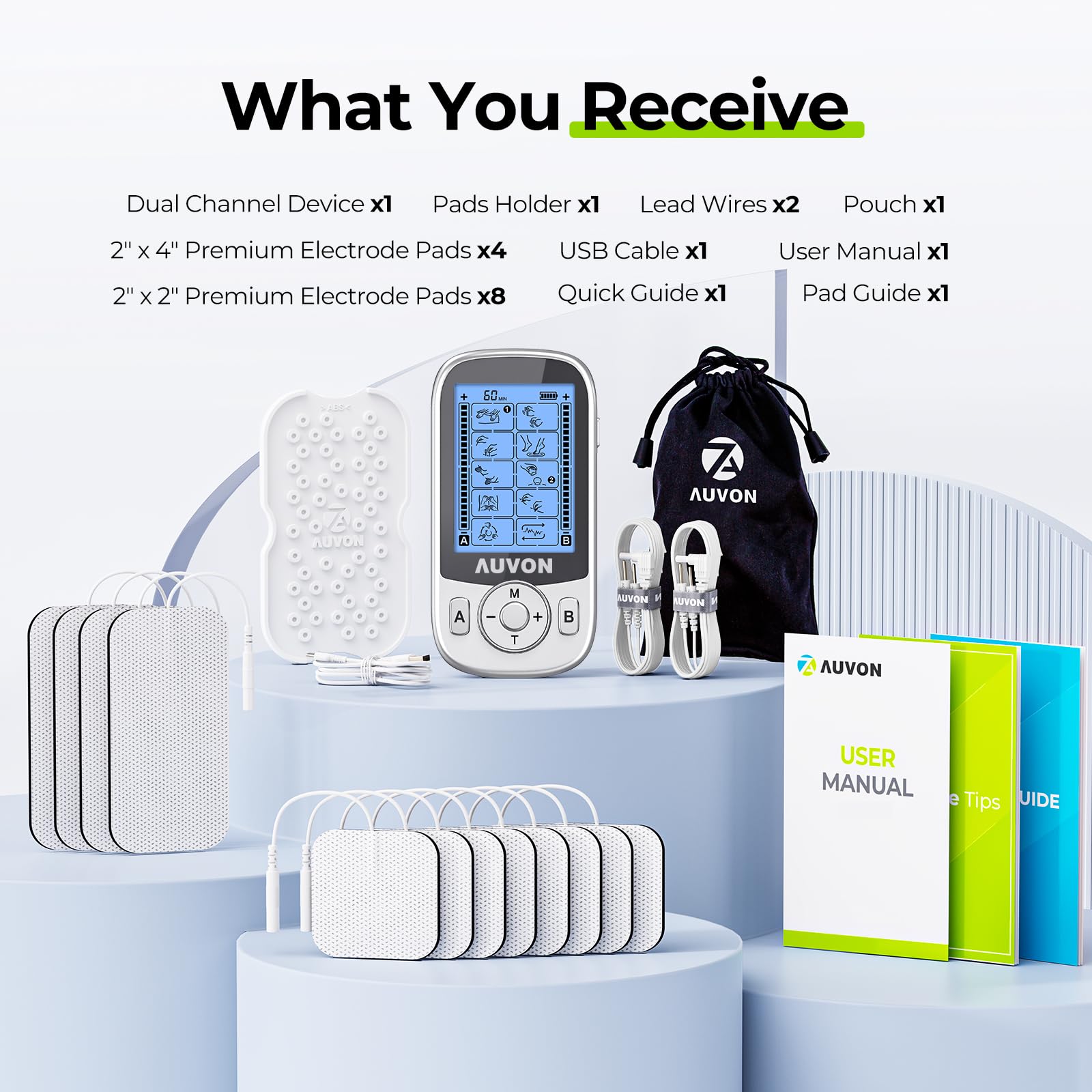 AUVON funda y accesorios incluidos para transporte y almacenamiento seguro