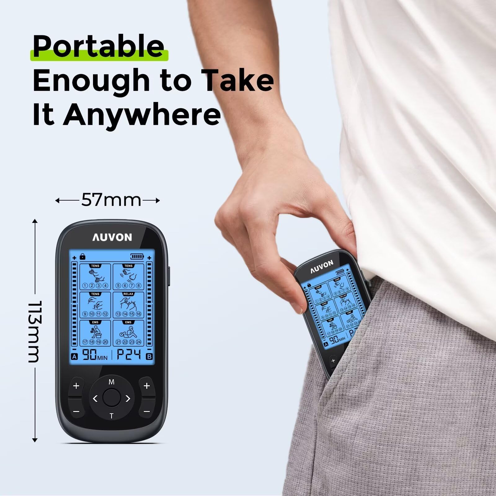 AUVON todos los accesorios en funda de transporte listos para llevar