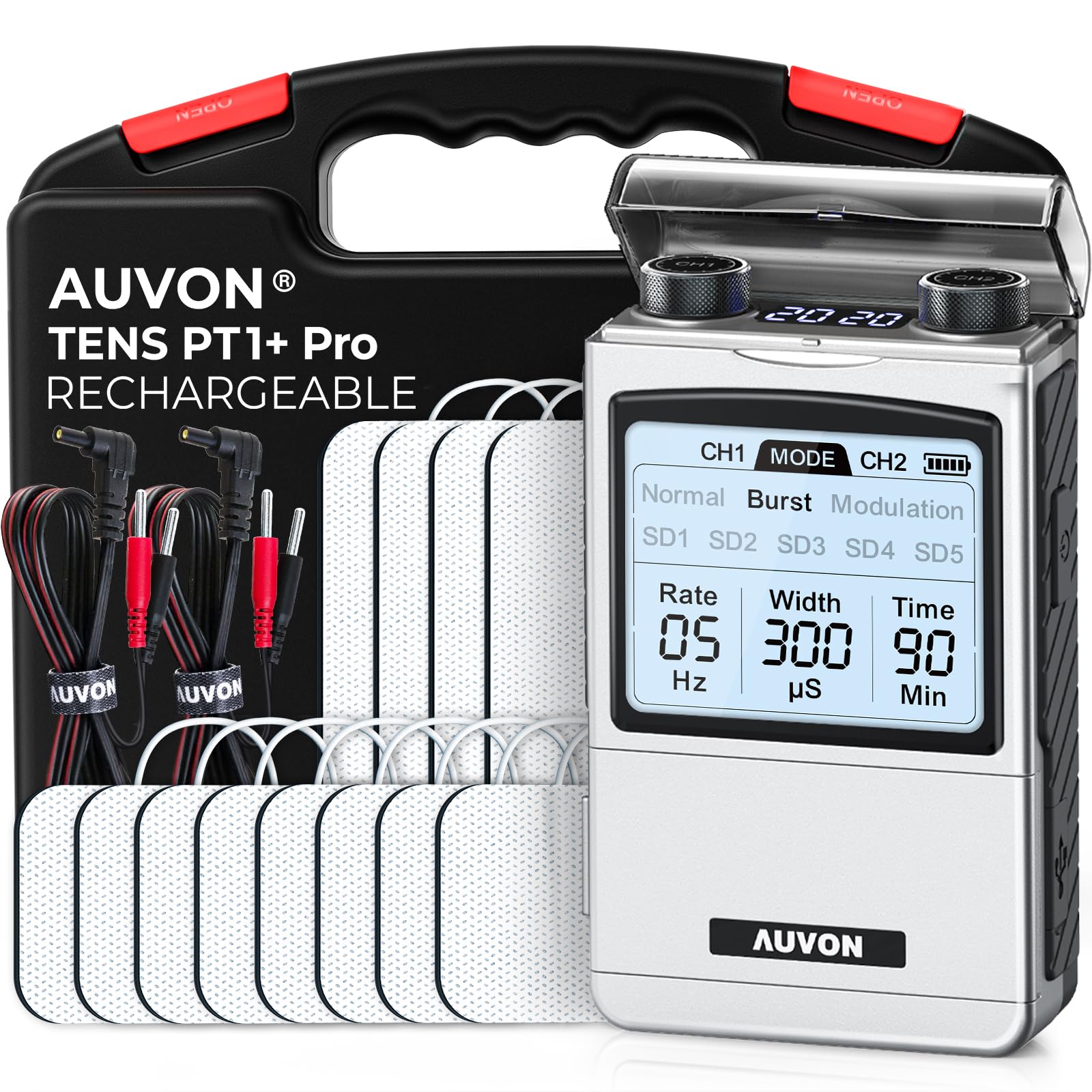 AUVON PT1+Pro frontal mostrando controles y pantalla, facilita manejo rápido