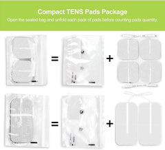 AUVON TENS accesorios con funda, cables y porta-parches listos para almacenamiento y viaje