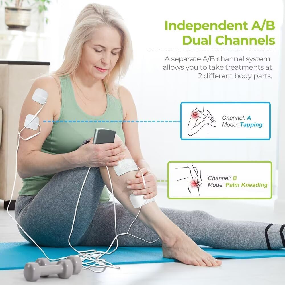 AUVON TENS electrodos 2" cuadrados en primer plano, adhesión duradera para áreas pequeñas