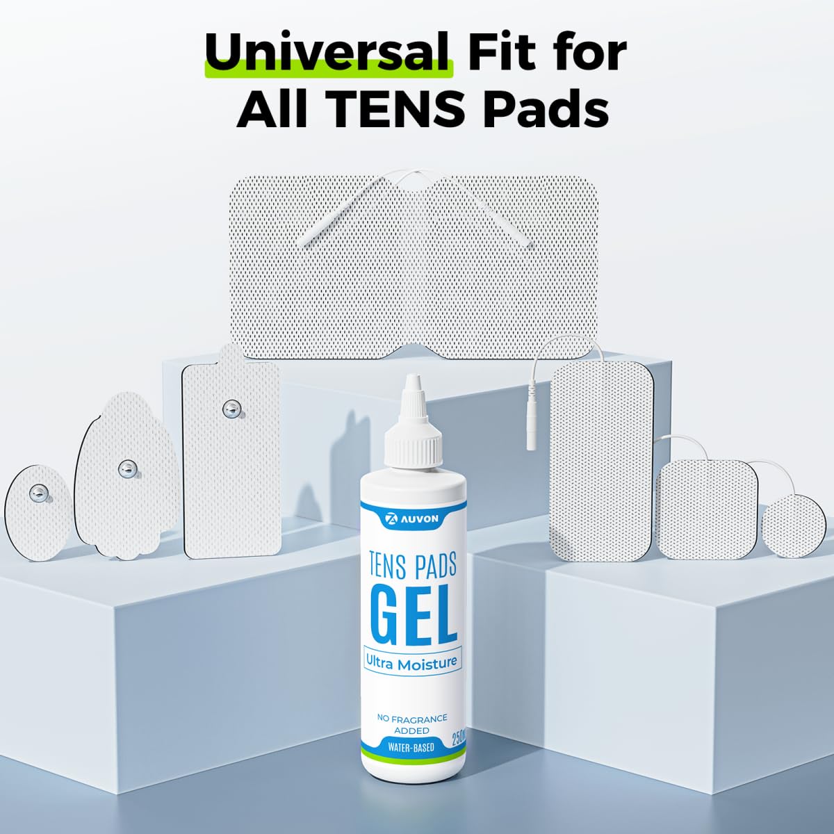 AUVON gel textura cercana, alta conductividad visible