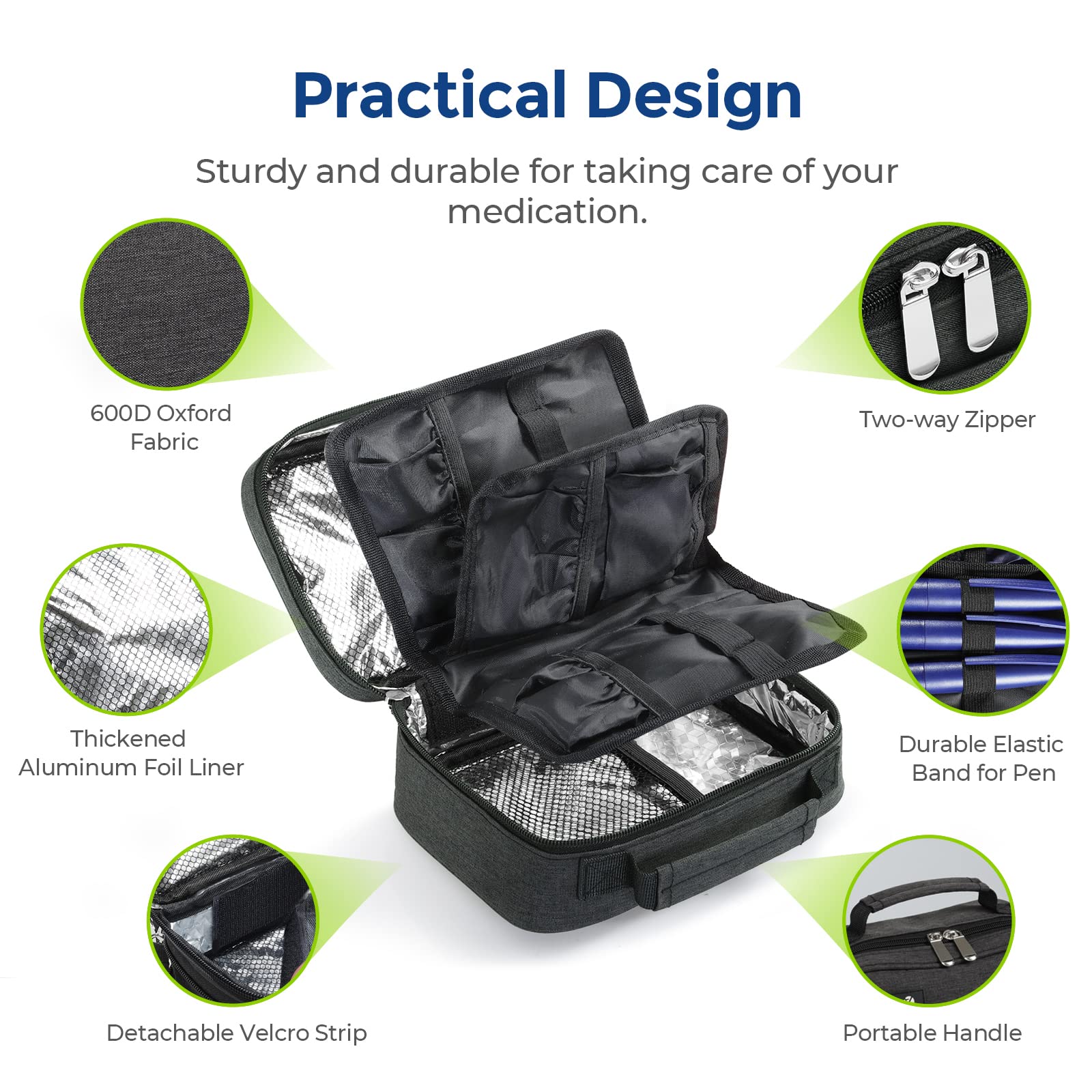 AUVON estuche en mochila ideal para viajes y vuelos largos