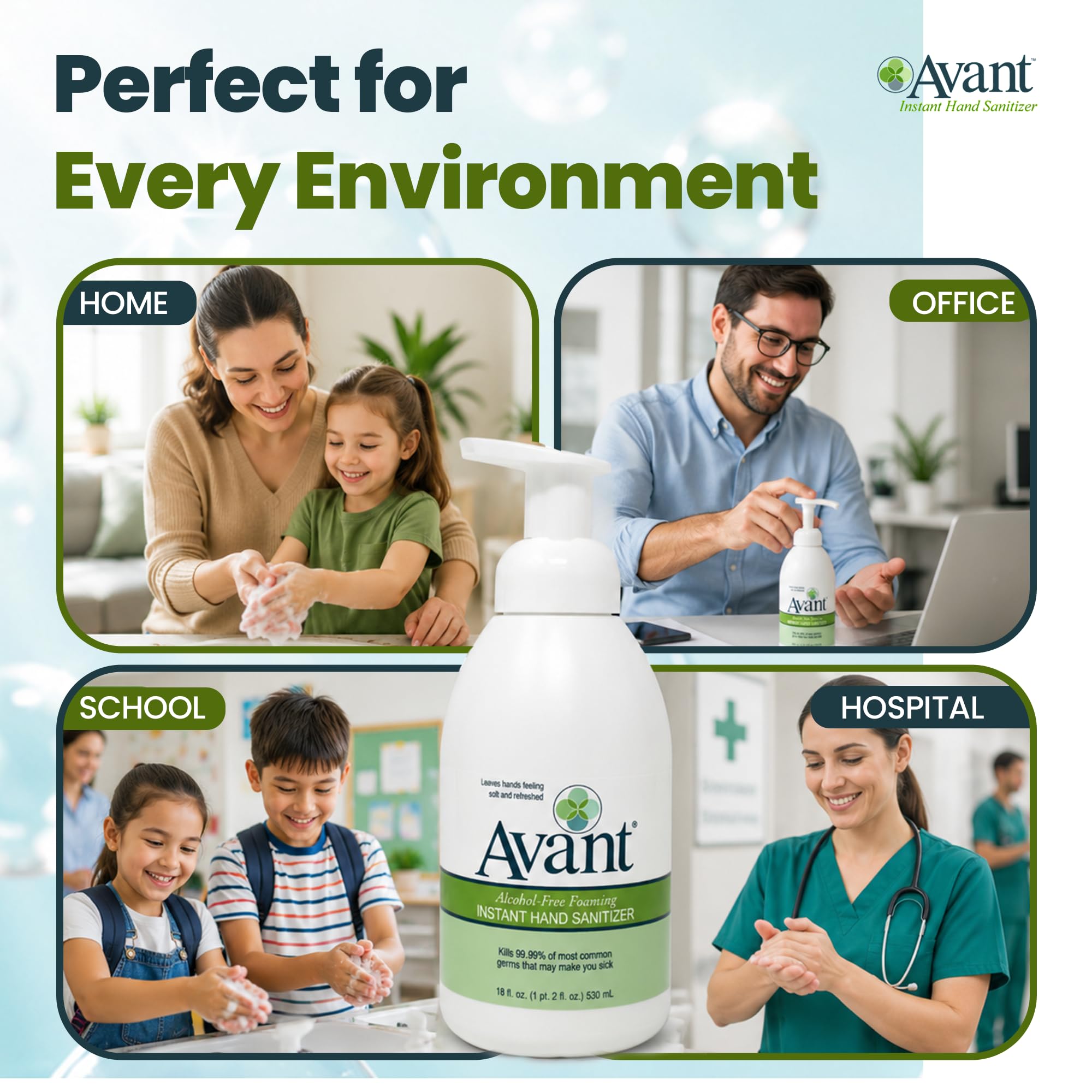 Avant pack doble 18 oz listo para reposición continua