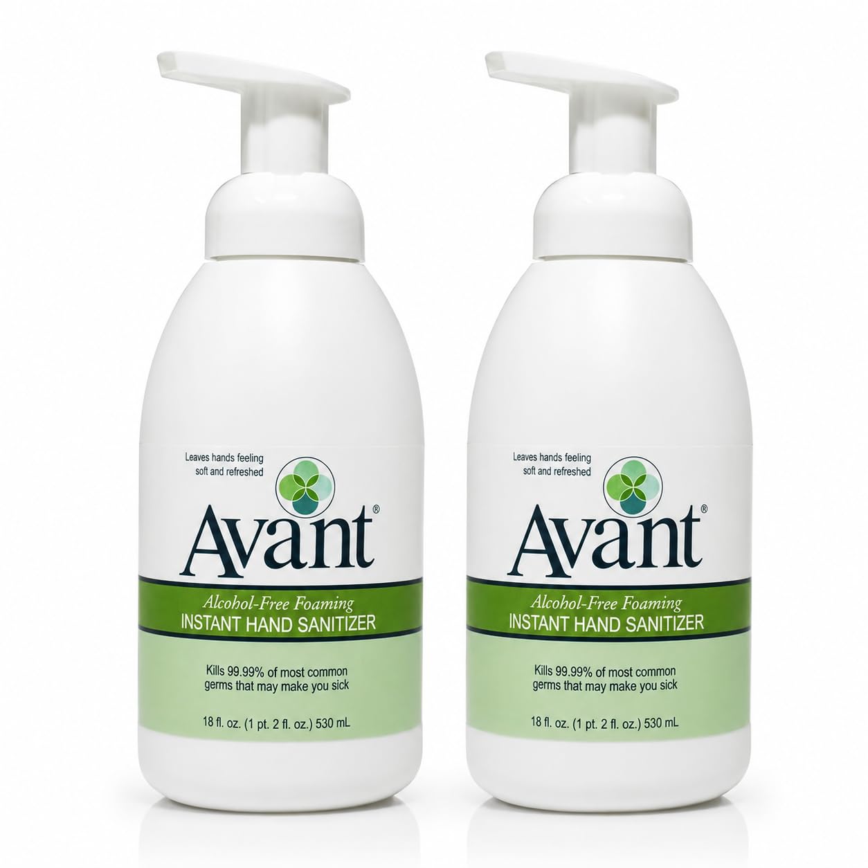 Avant botella frontal 18 oz muestra capacidad y diseño funcional