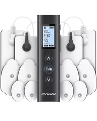 AVCOO dispositivo frontal compacto mostrando pantalla y carcasa, práctico para viajes