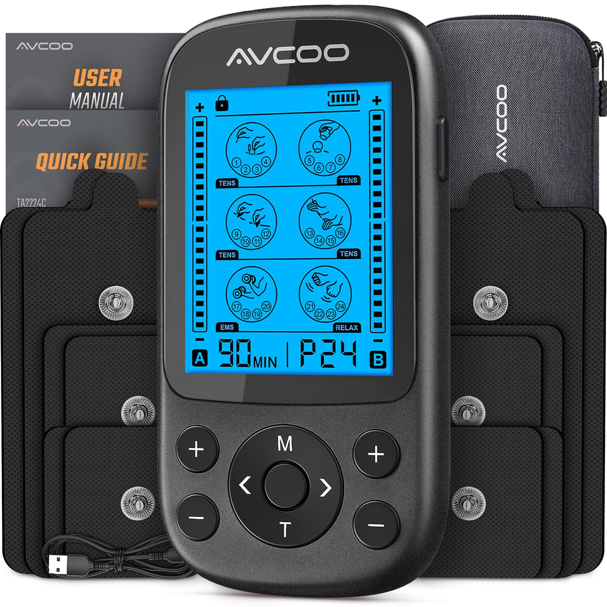 AVCOO dispositivo frontal mostrando controles y facilidad de uso