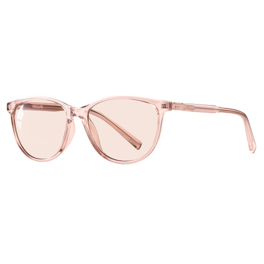 AVDLAB frontal de montura rosada cat eye mostrando estilo y confort