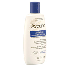 Aplicación de Aveeno en brazo demostrando alivio de picazón