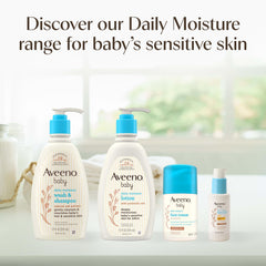 Aveeno Baby escena familiar transmitiendo confort post-baño