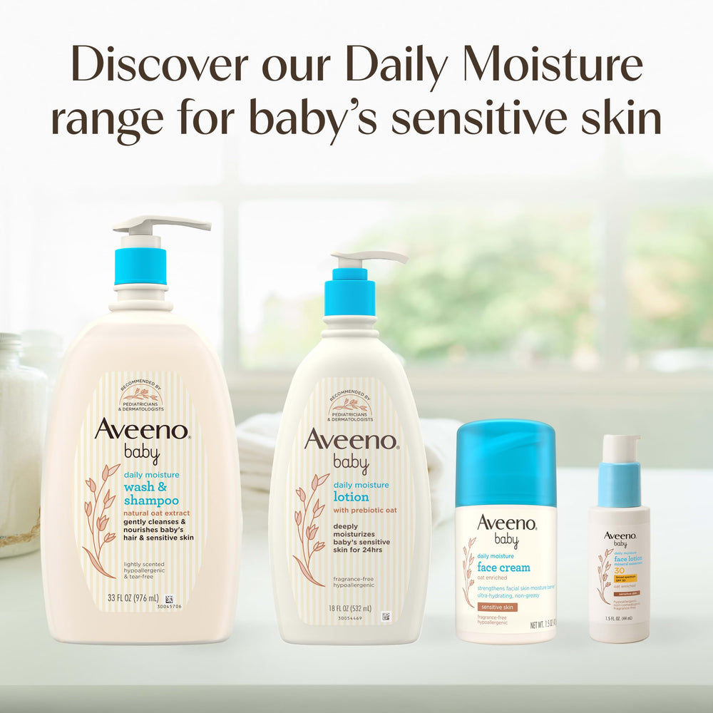 Cabello de bebé suave tras uso de Aveeno Baby mostrando manejabilidad y brillo