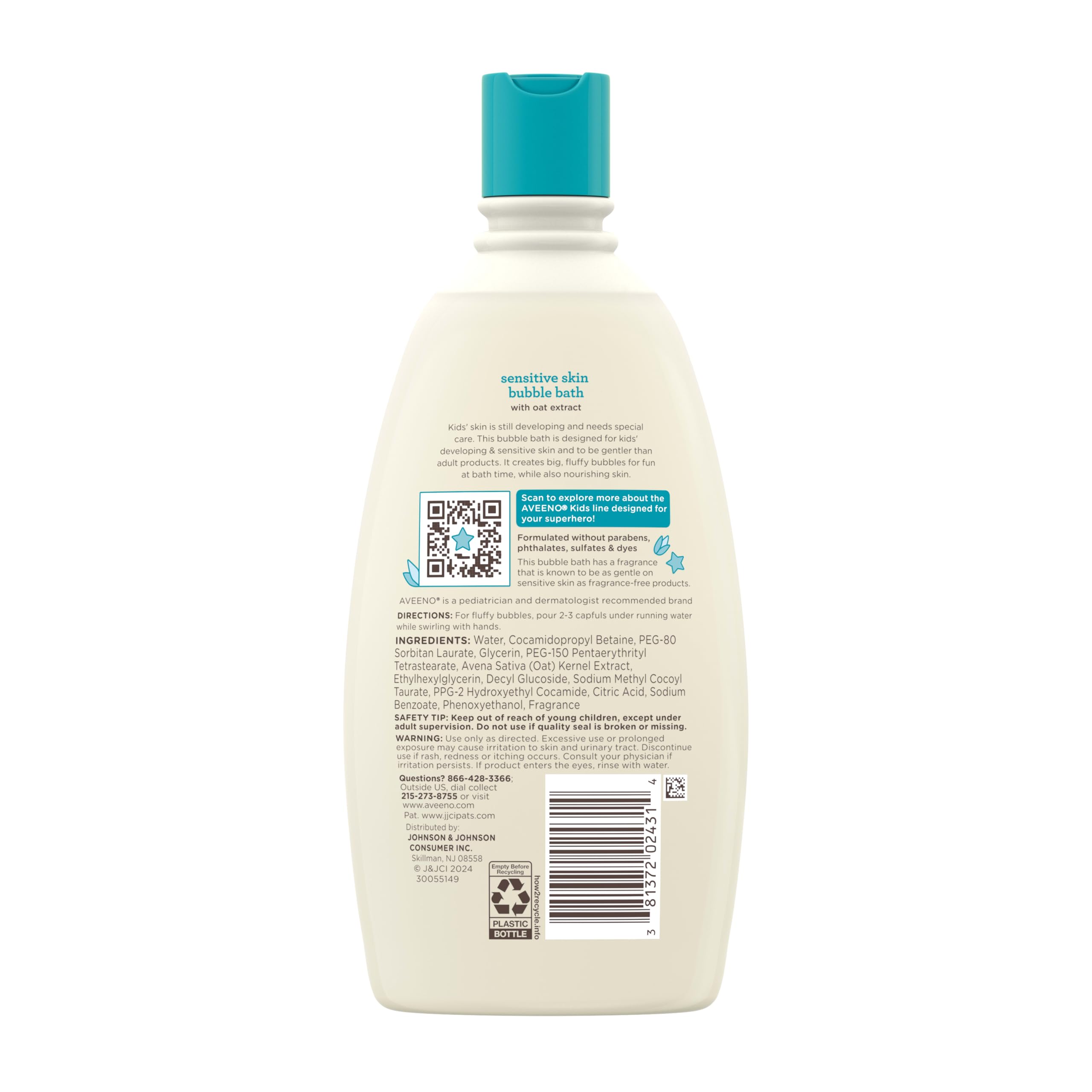 Aveeno Baby uso familiar en bañera mostrando niños disfrutando de un baño seguro