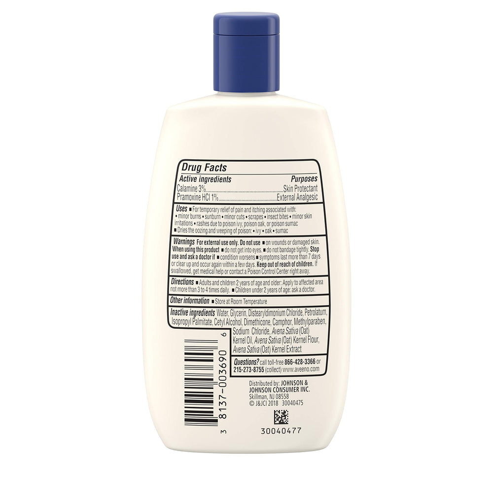 Textura de la loción Aveeno para ver consistencia y fácil extensión
