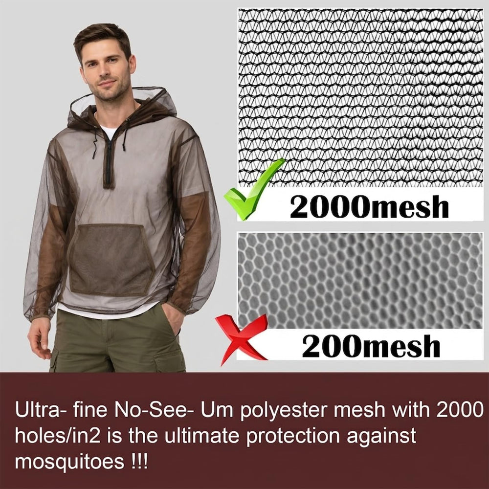 Aventik malla No-See-Ums detalle de textura que ofrece barrera y ventilación