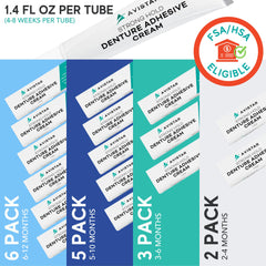 Avistar etiqueta con ingredientes que muestra fórmula sin zinc ni fluor