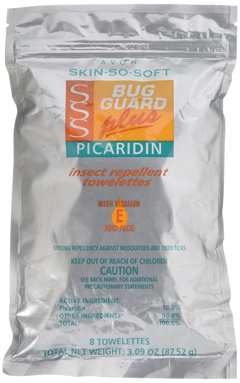 AVON empaque frontal del pouch reseñable con toallitas, fácil transporte