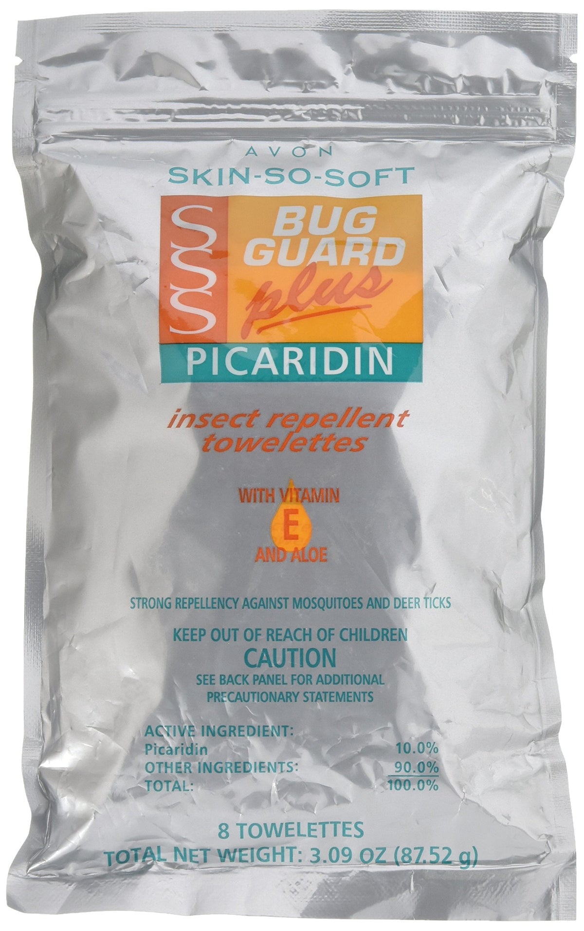 AVON empaque frontal del pouch reseñable con toallitas, fácil transporte