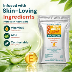 AVON SSS Bug Guard aplicando en brazo, protección fácil y sin aerosol