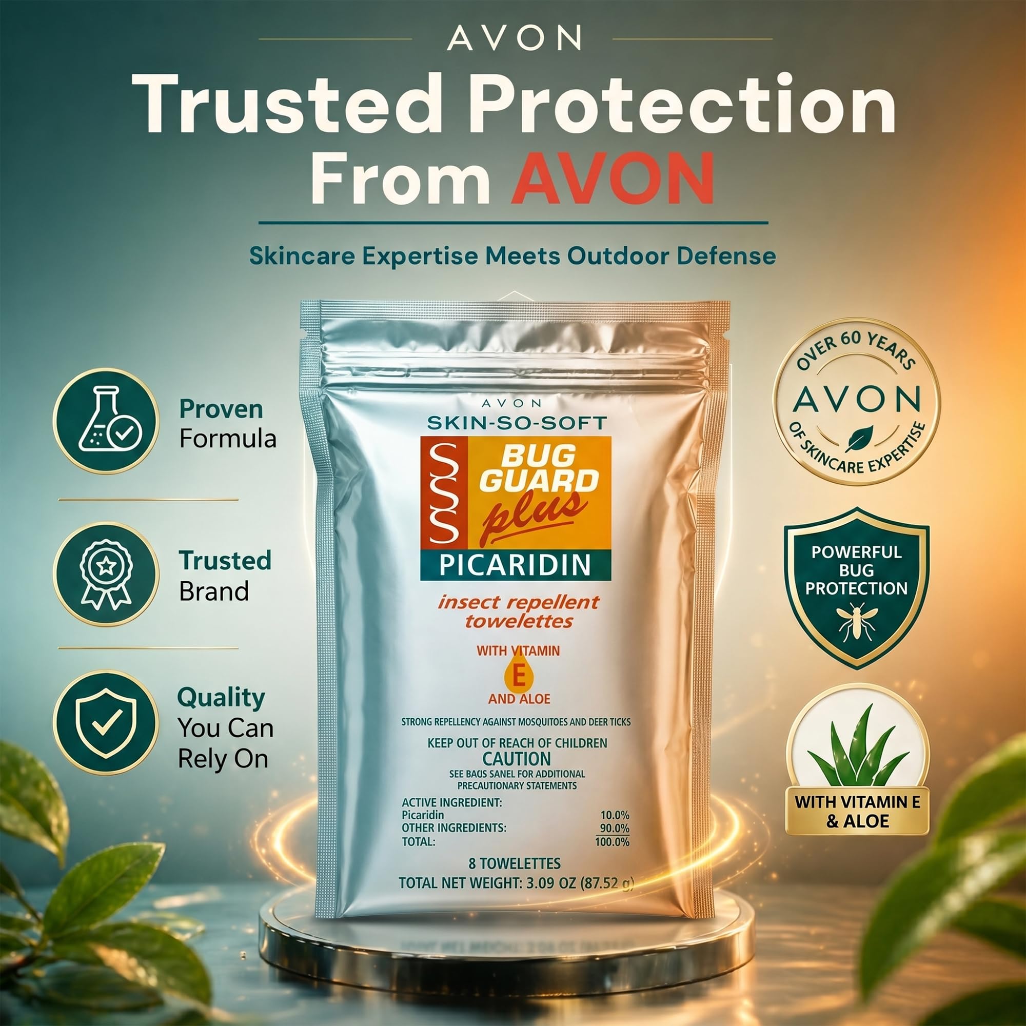 AVON SSS Bug Guard uso en camping, protección confiable al aire libre