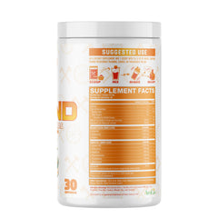 Axe & Sledge botella con bebida The Grind Orange Sherbet hidratación rápida