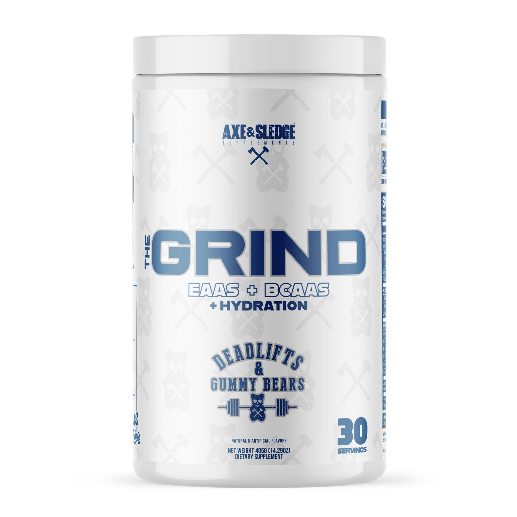 Axe & Sledge envase frontal del producto mostrando etiqueta y beneficios