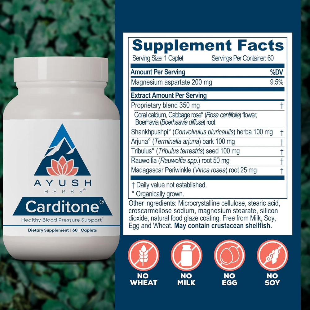 Ayush Herbs Carditone ingredientes herbales visibles y su aporte tradicional