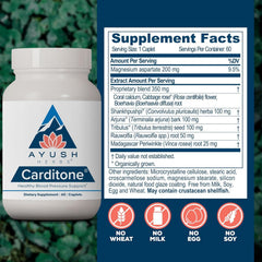 Ayush Herbs Carditone ingredientes herbales visibles y su aporte tradicional