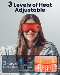 Azang eye mask demonstrates fast, even heating to ease eye strain