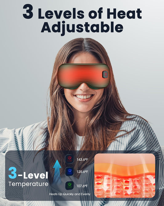 Azang heated eye mask replaceable shell enables easy cleaning and long use.