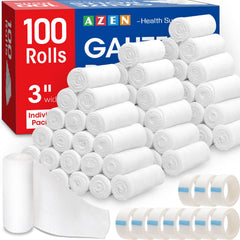AZEN paquete frontal con 100 rollos, almacenamiento práctico