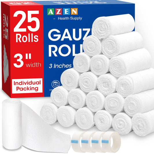AZEN empaque frontal paquete 25 unidades, almacenamiento higiénico