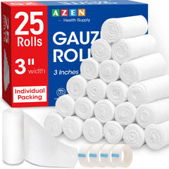 AZEN empaque frontal paquete 25 unidades, almacenamiento higiénico