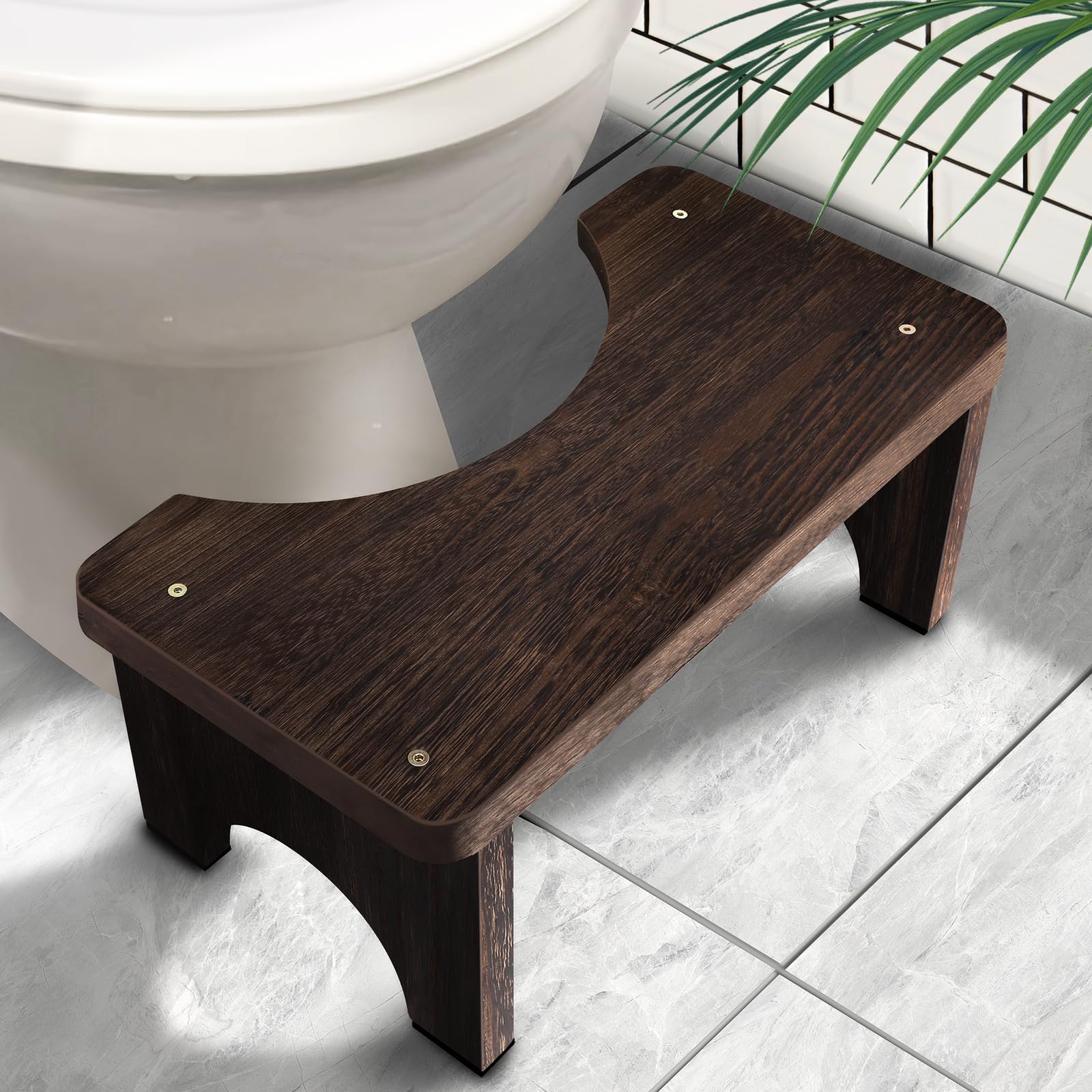 AZEN taburete frontal de madera, diseño compacto y funcional