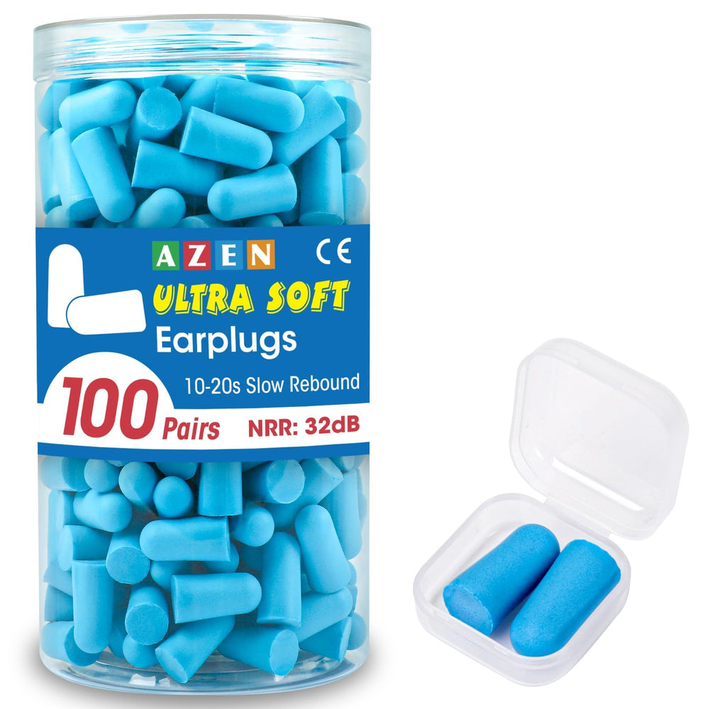 AZEN paquete frontal 100 pares mostrando cantidad y color lake blue, ahorro inmediato