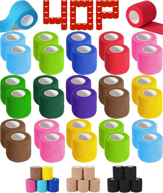 AZEN paquete frontal multicolor mostrando 40 vendas útiles para primeros auxilios