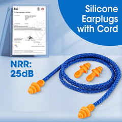 AZEN tapones con cordón en cuello, fácil acceso y no perderlos
