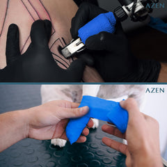 AZEN montaje con los 16 rollos desplegados para almacenamiento y uso múltiple