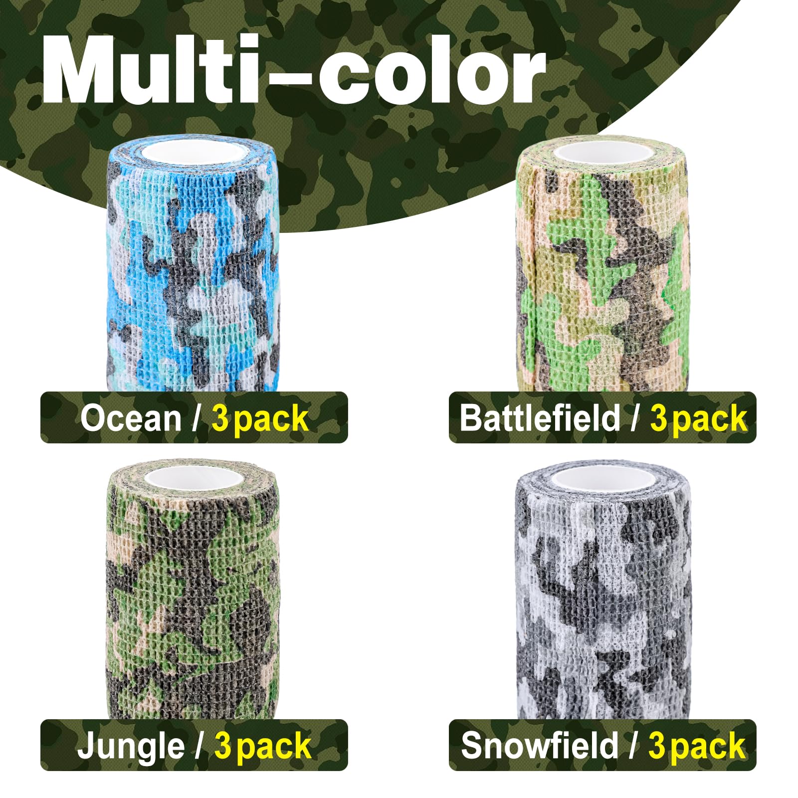AZEN ambiente lifestyle con vendas camo listas para entrenamiento outdoor